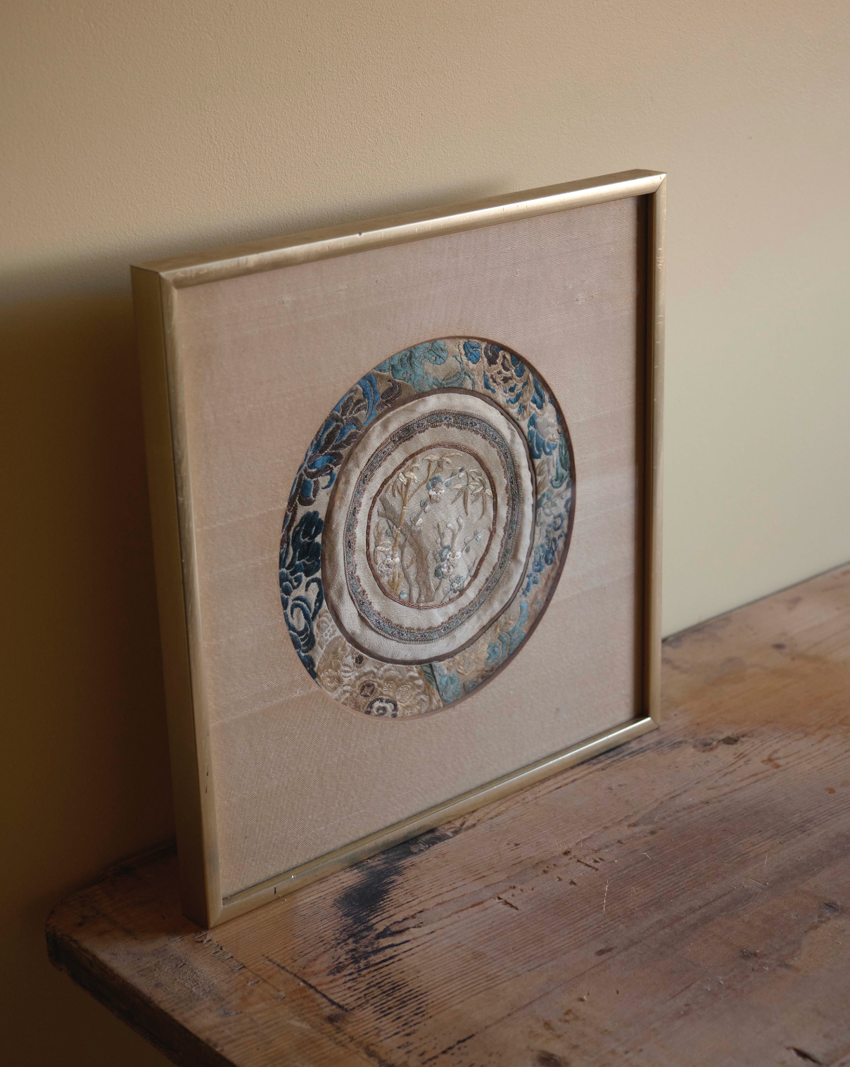 Framed Silk Tapestry