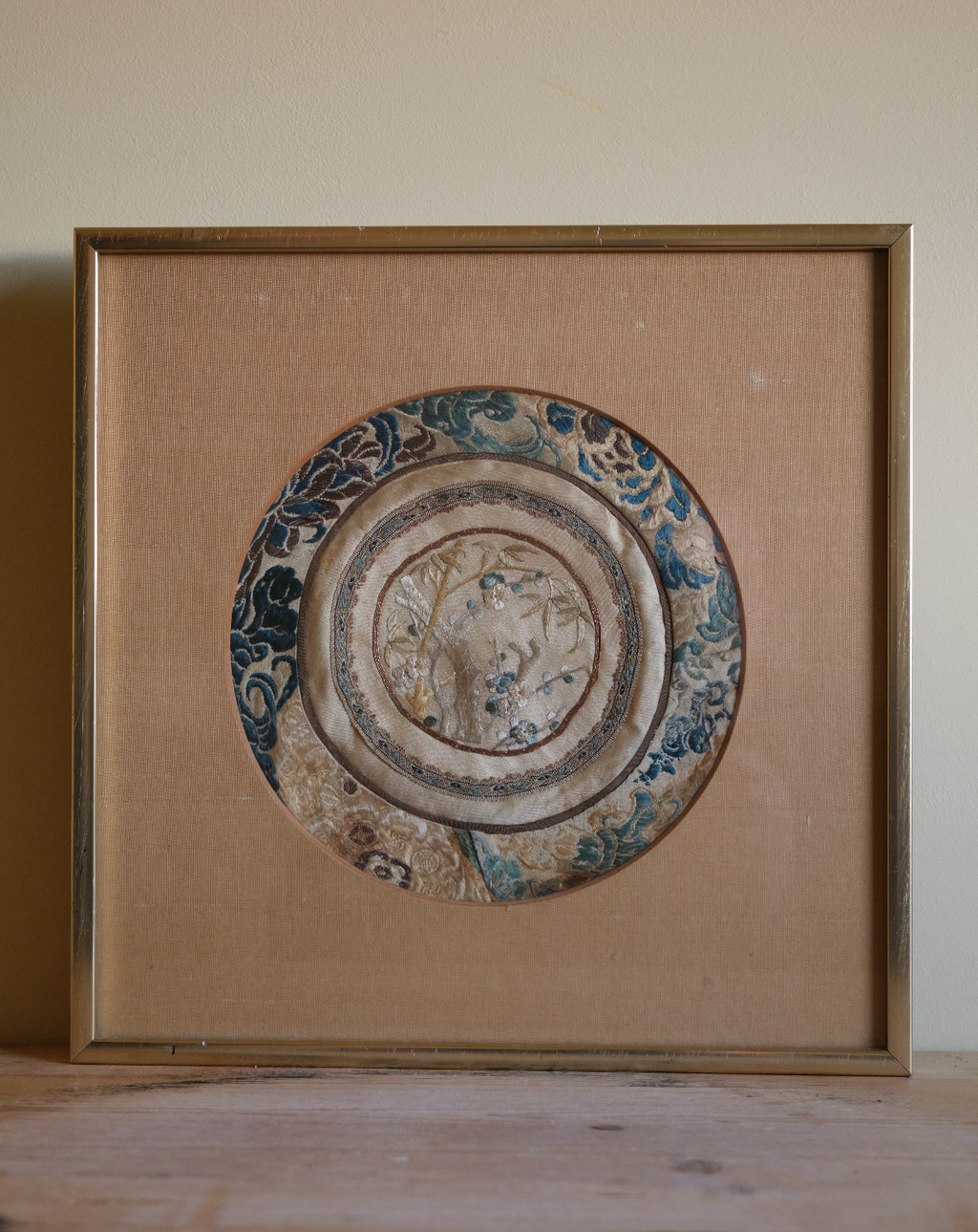 Framed Silk Tapestry