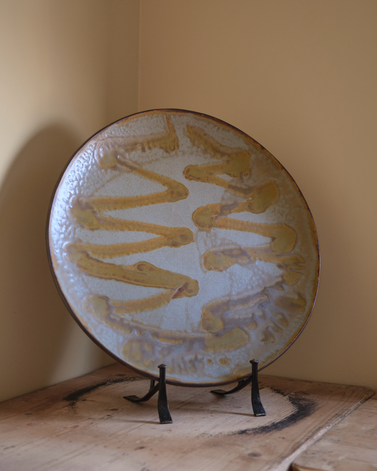 Large Studio Pottery Charger