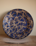 Large Blue Slipware Charger