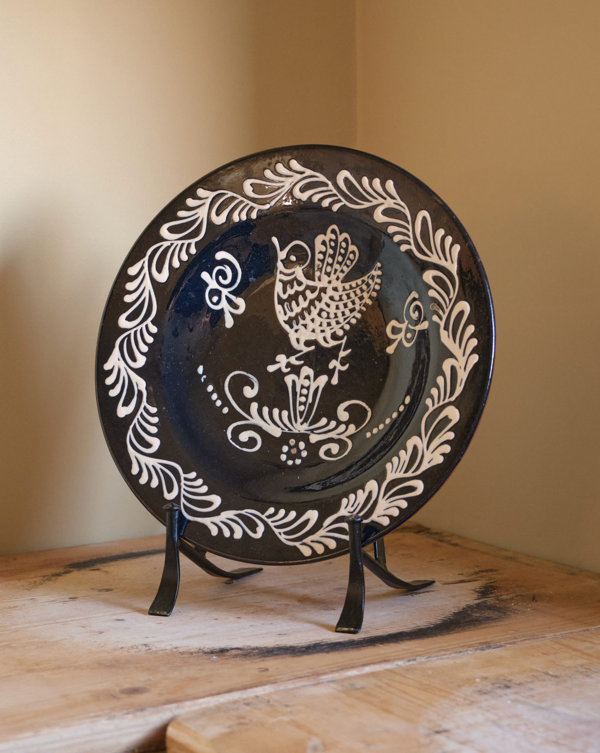 Folklore Hand Painted Plate