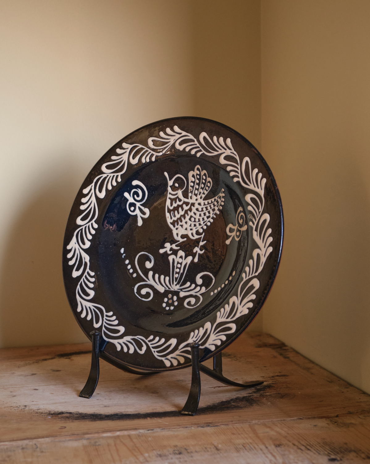 Folklore Hand Painted Plate