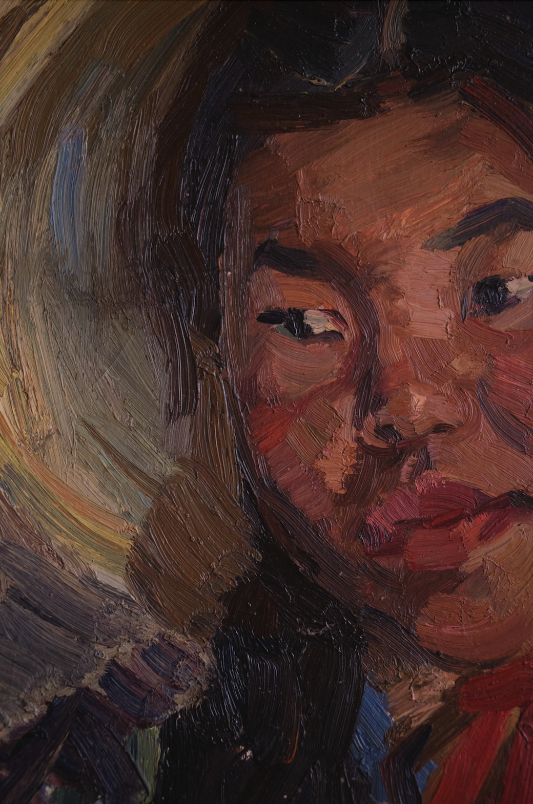 X YURIY LUTSKEVICH OIL 'BURYAT WOMAN'.