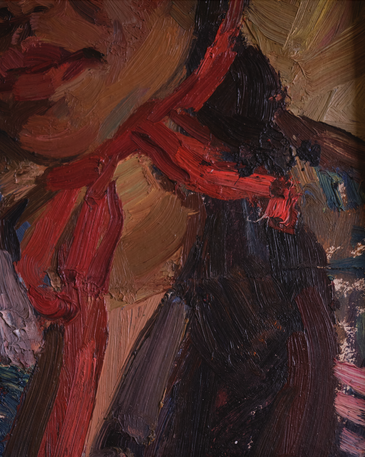 X YURIY LUTSKEVICH OIL 'BURYAT WOMAN'.