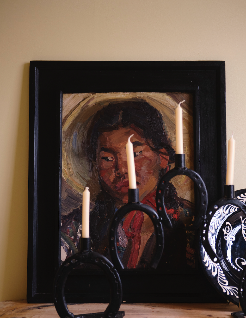 X YURIY LUTSKEVICH OIL 'BURYAT WOMAN'.