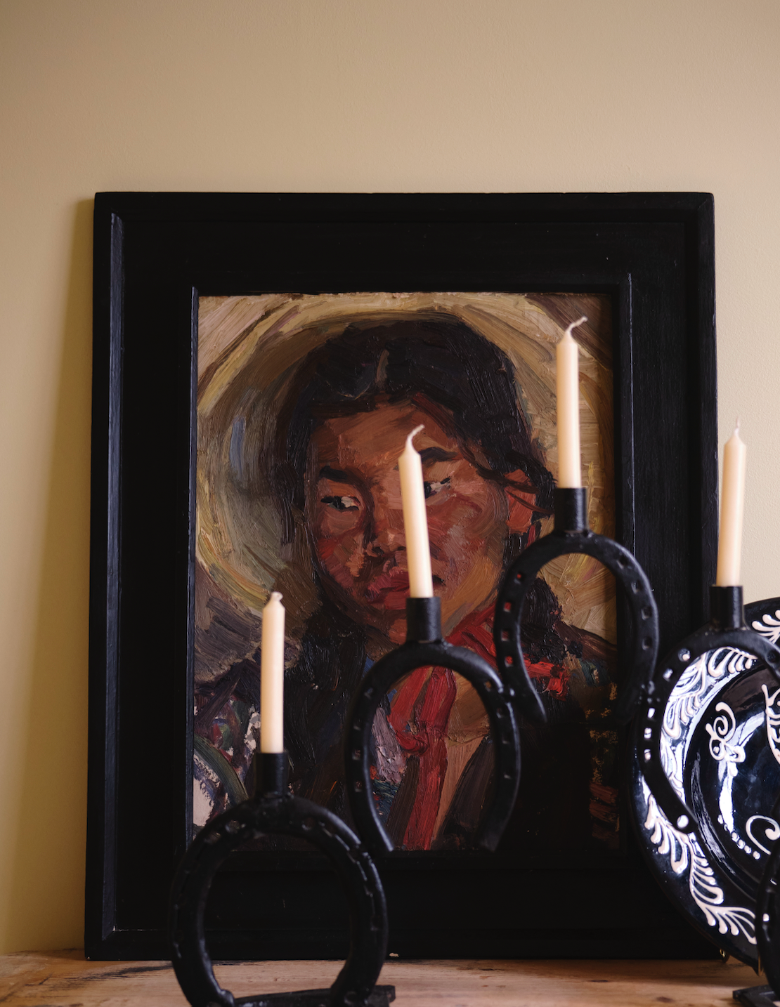 X YURIY LUTSKEVICH OIL 'BURYAT WOMAN'.