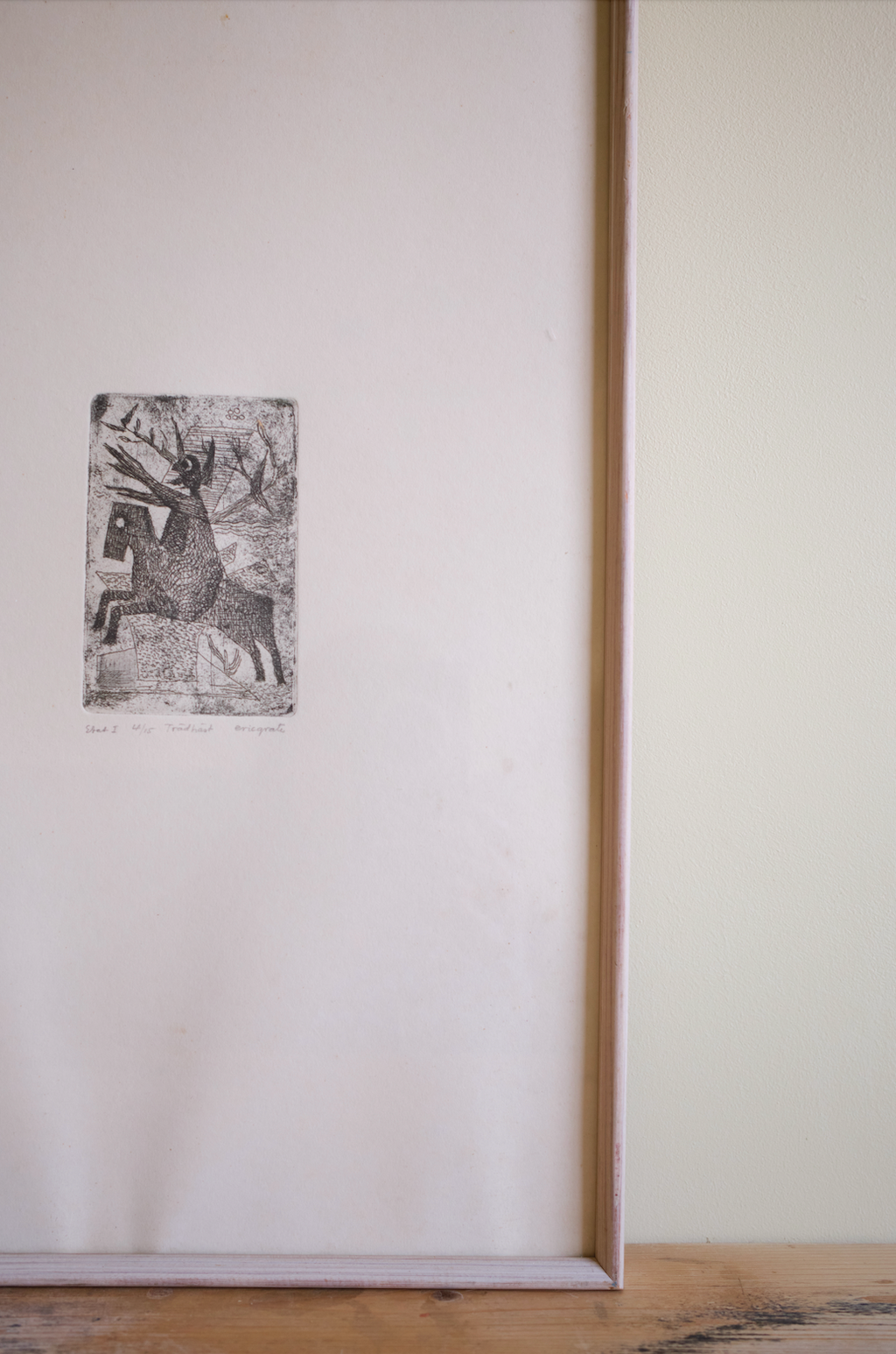 Eric Grate, Tree horse, etching,