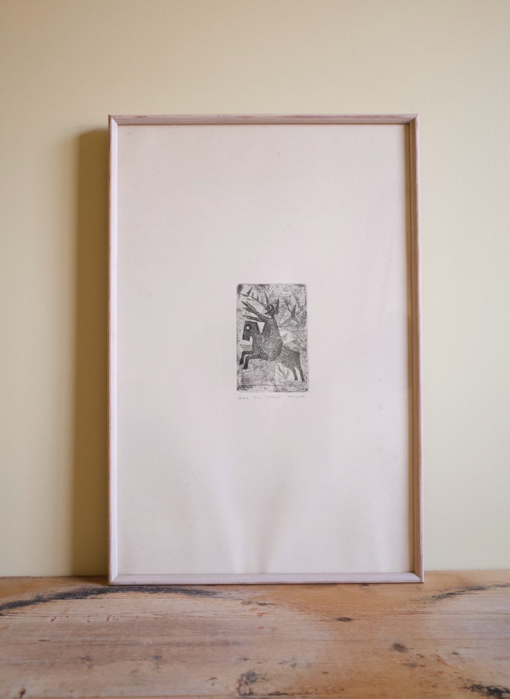 Eric Grate, Tree horse, etching,