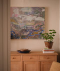 X A LARGE ABSTRACT PAINTING 'CAPE CORNWALL' by A.Role
