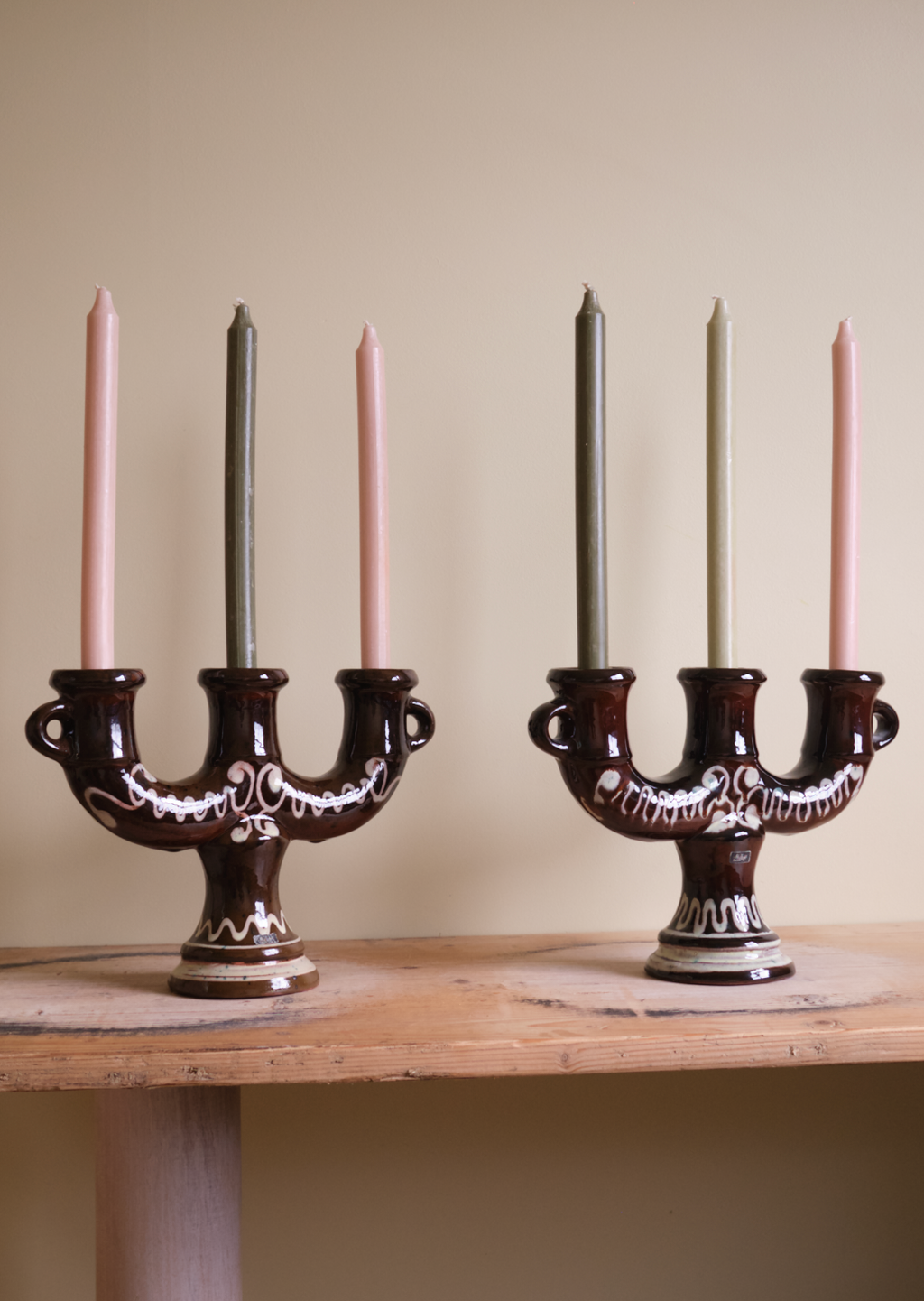 X Pair of Swedish Candlesticks