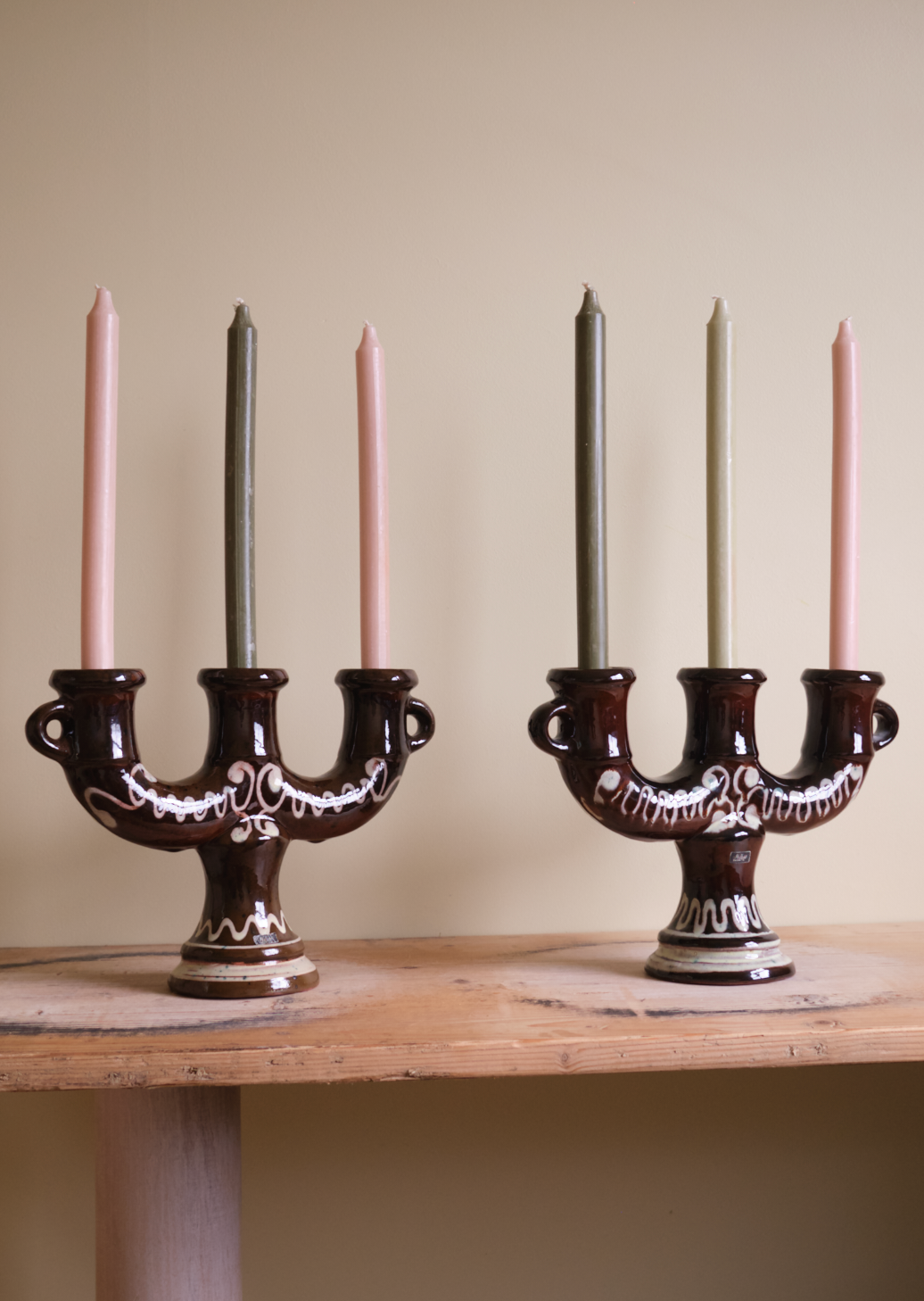 X Pair of Swedish Candlesticks