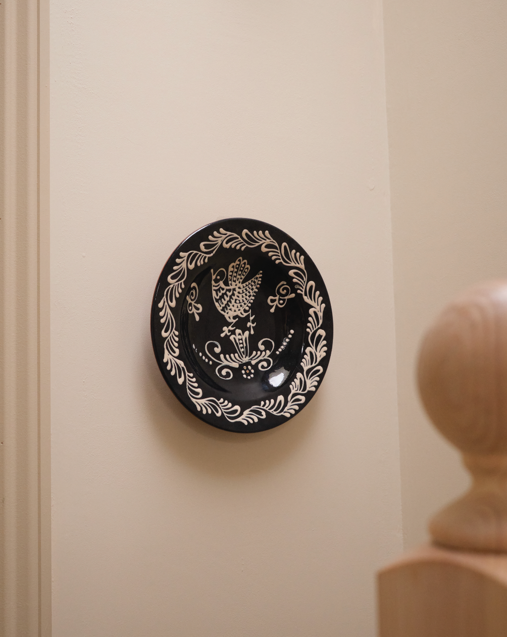 X Folklore Hand Painted Plate