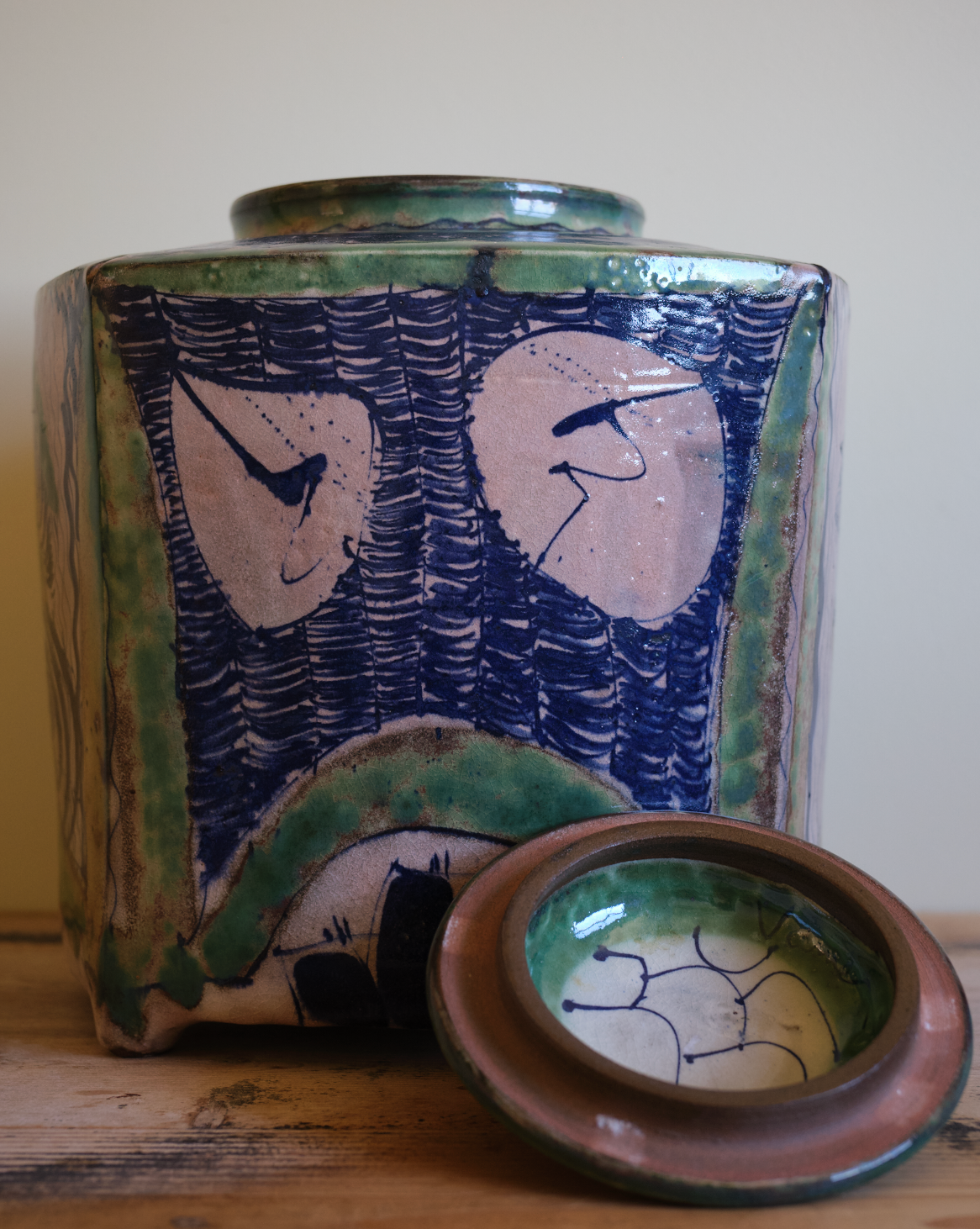 A Catherine Vanier Large Lidded Jar