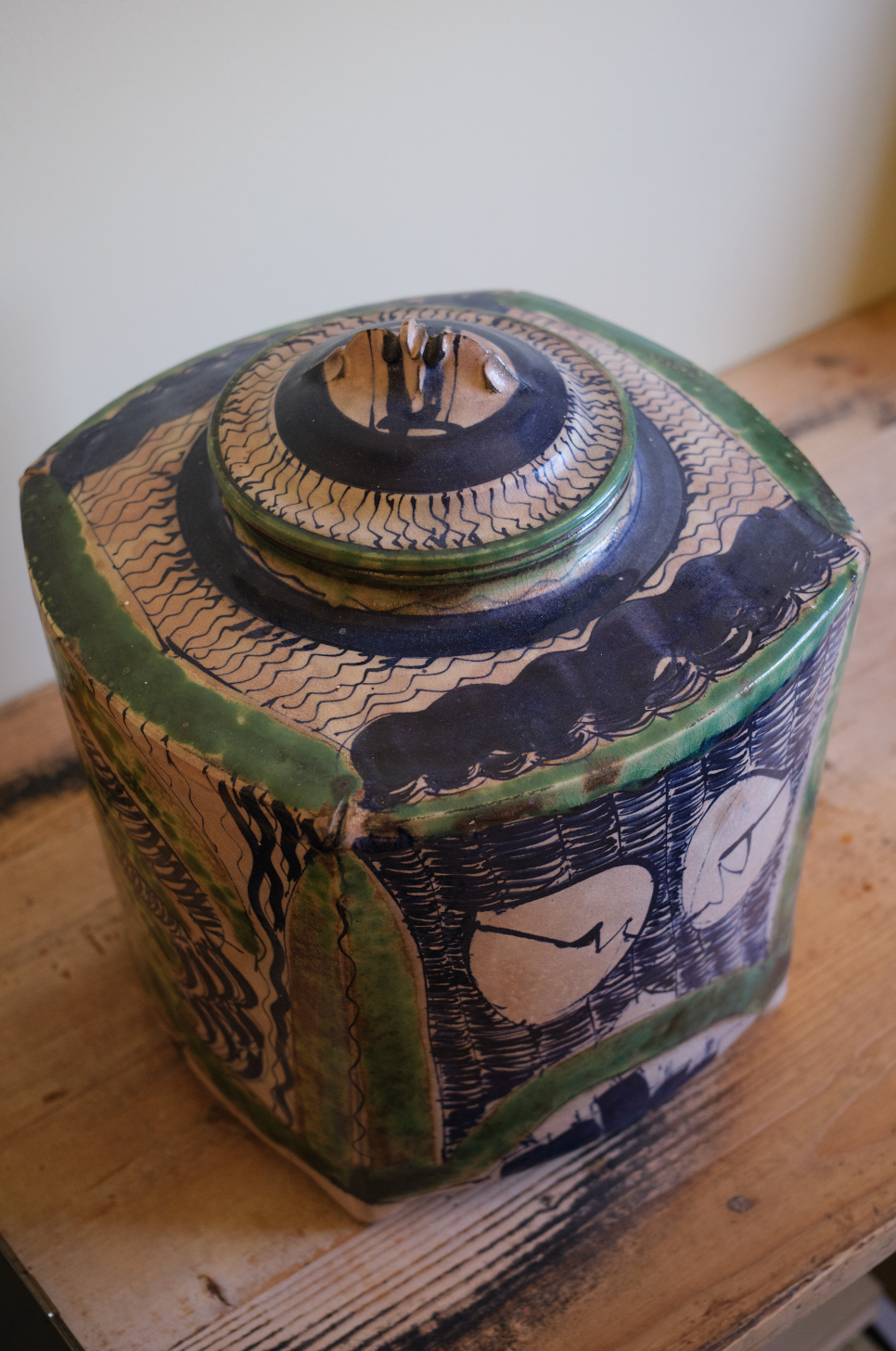 A Catherine Vanier Large Lidded Jar
