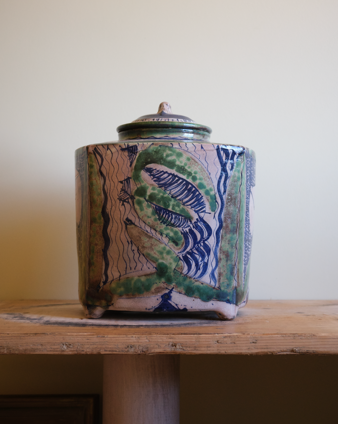 A Catherine Vanier Large Lidded Jar