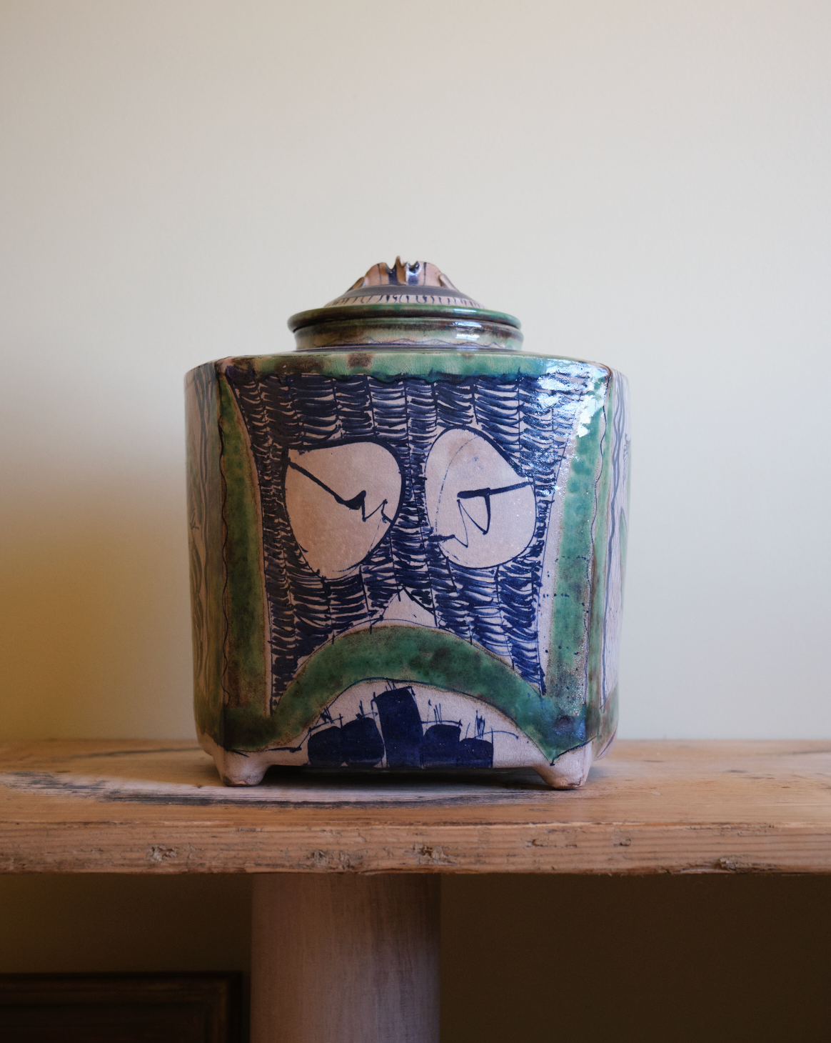 A Catherine Vanier Large Lidded Jar