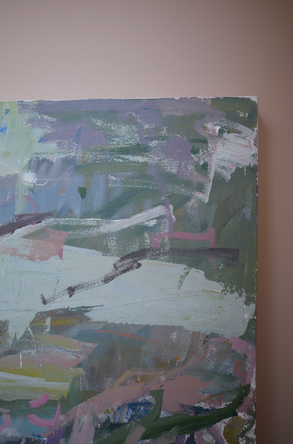 X A LARGE ABSTRACT PAINTING 'CAPE CORNWALL' by A.Role
