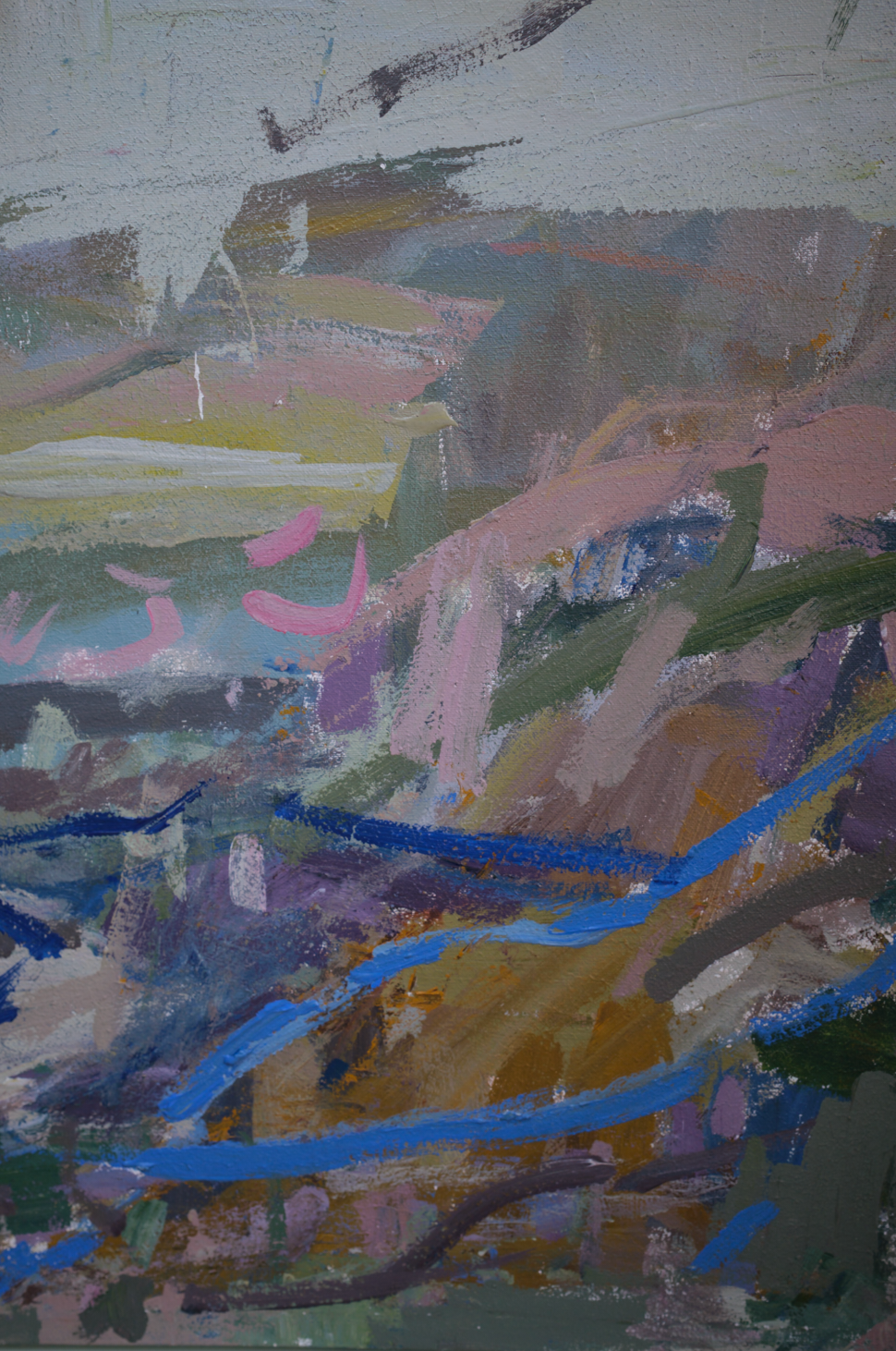 X A LARGE ABSTRACT PAINTING 'CAPE CORNWALL' by A.Role