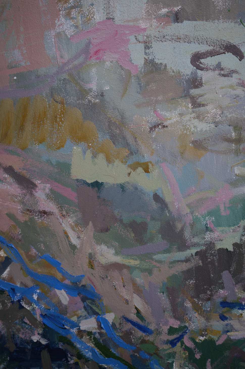 X A LARGE ABSTRACT PAINTING 'CAPE CORNWALL' by A.Role