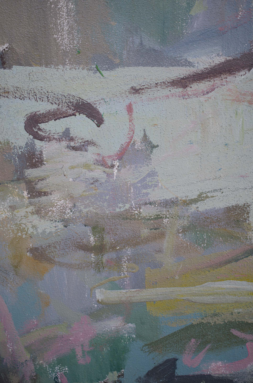 X A LARGE ABSTRACT PAINTING 'CAPE CORNWALL' by A.Role