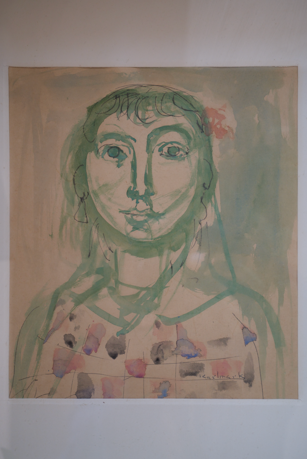 A GERHARD KARLMARK watercolour.