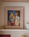 A SUZANNE ROGER “La fête d'enfants”, oil on canvas, signed.