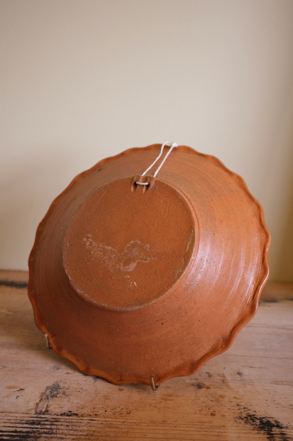 A Hungarian Korkonay Tolna ceramic Hanging Plate/Bowl