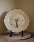 A Folk Art Swedish Plate