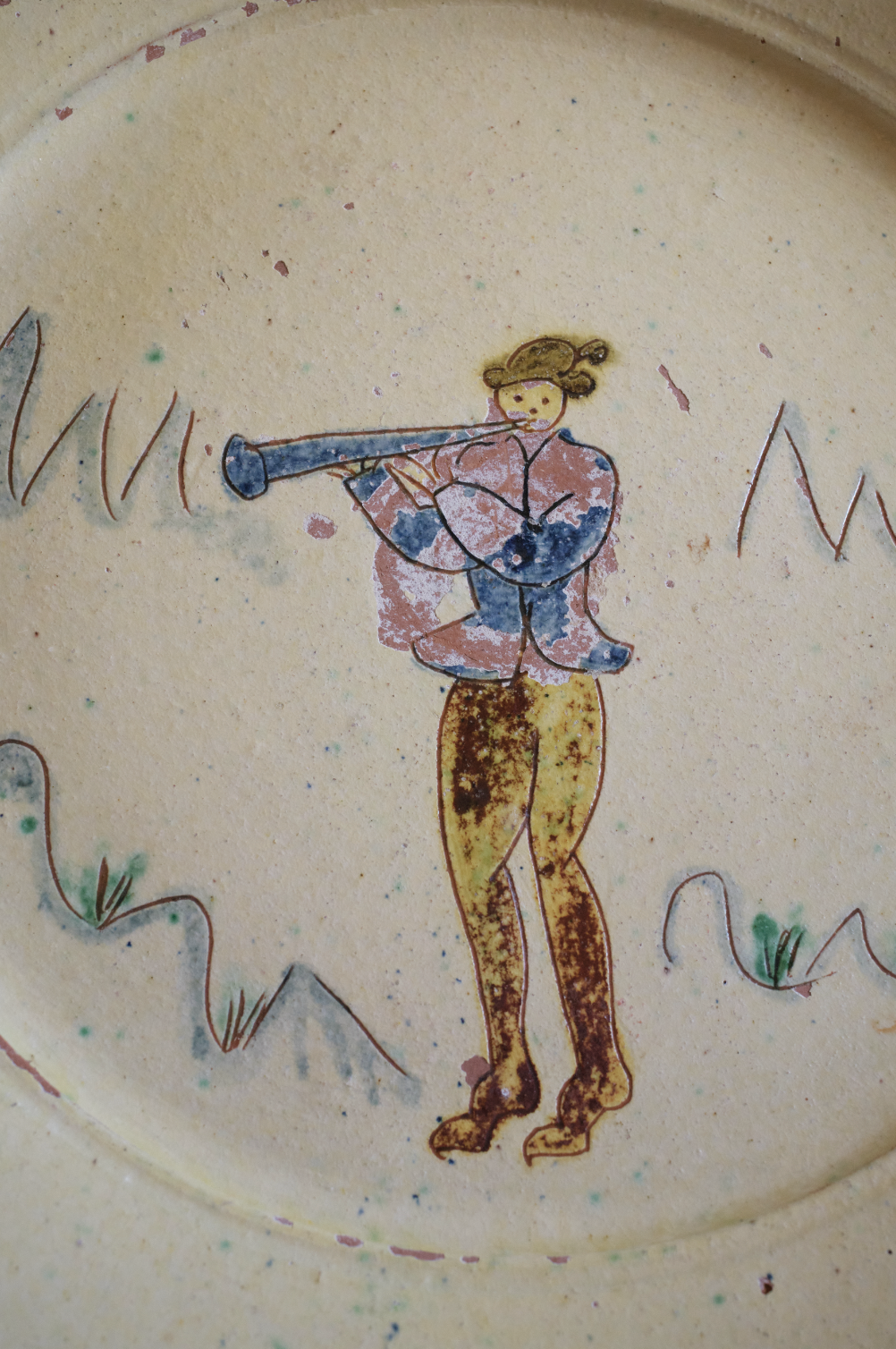 A Folk Art Swedish Plate
