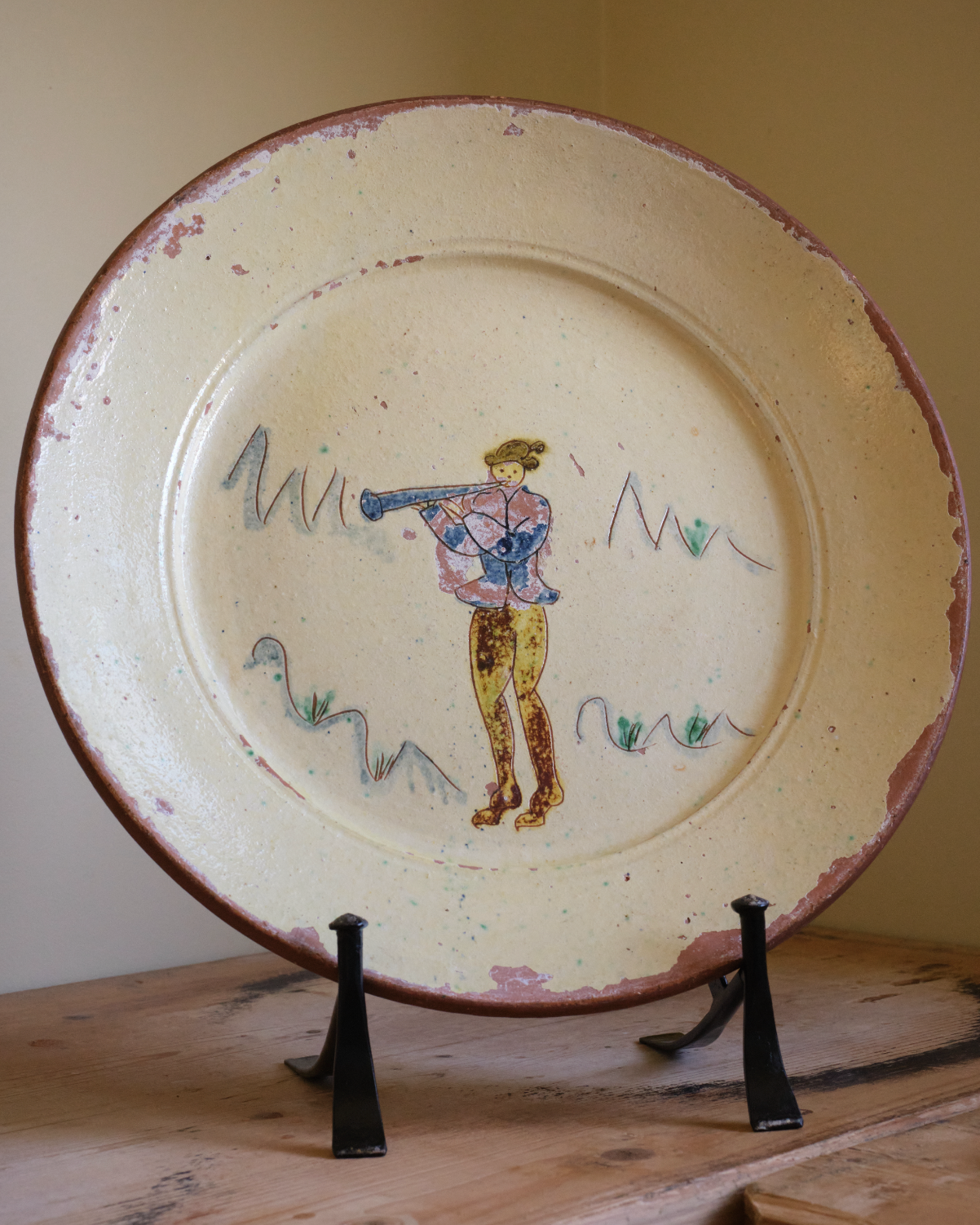 A Folk Art Swedish Plate