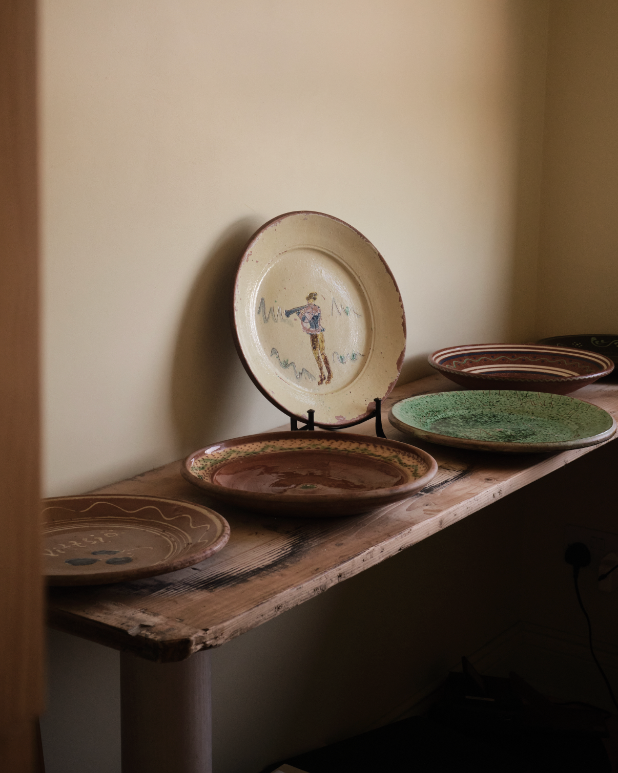 A Folk Art Swedish Plate