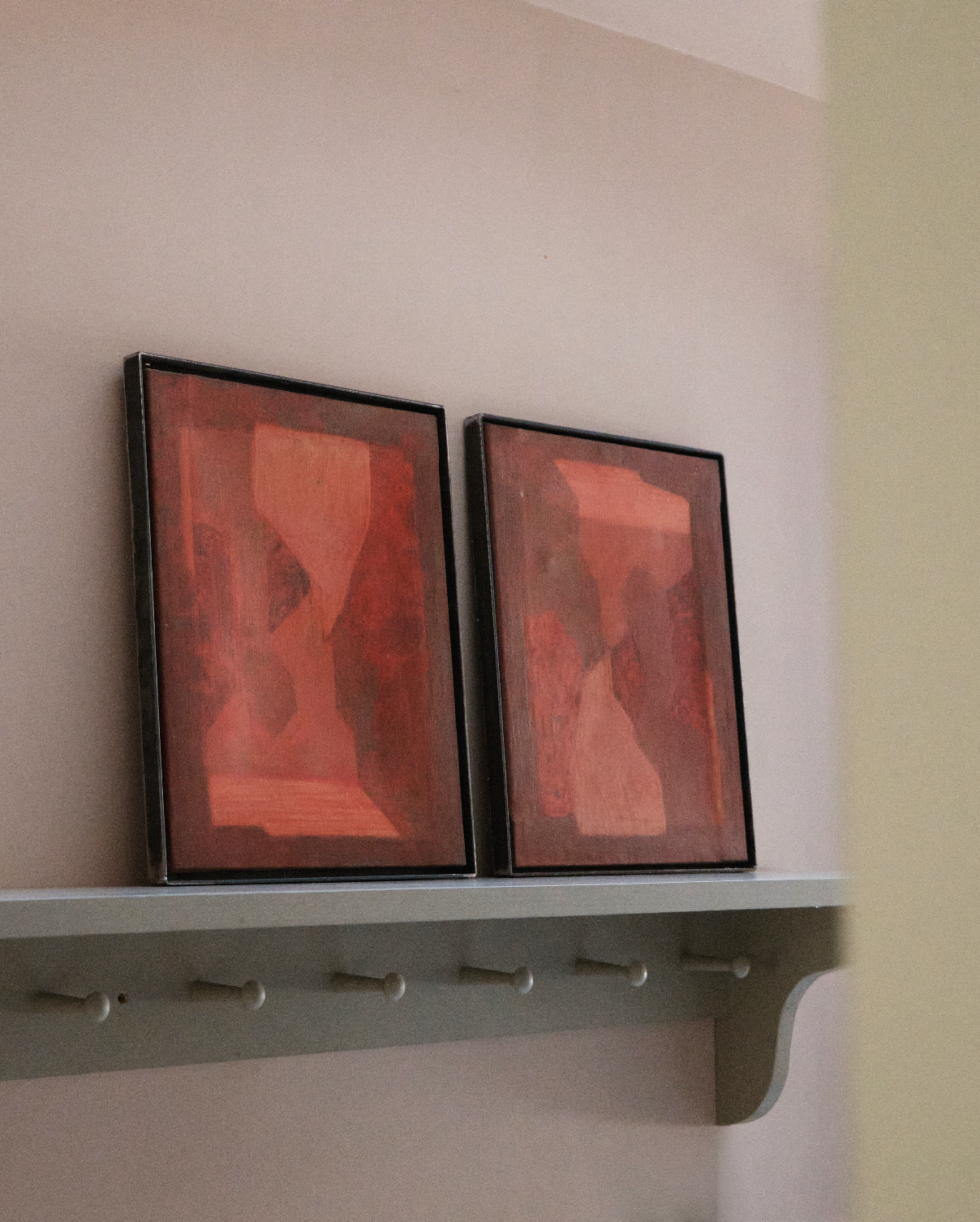 A Pair Of Abstract Paintings Oil on Canvas