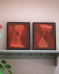 A Pair Of Abstract Paintings Oil on Canvas