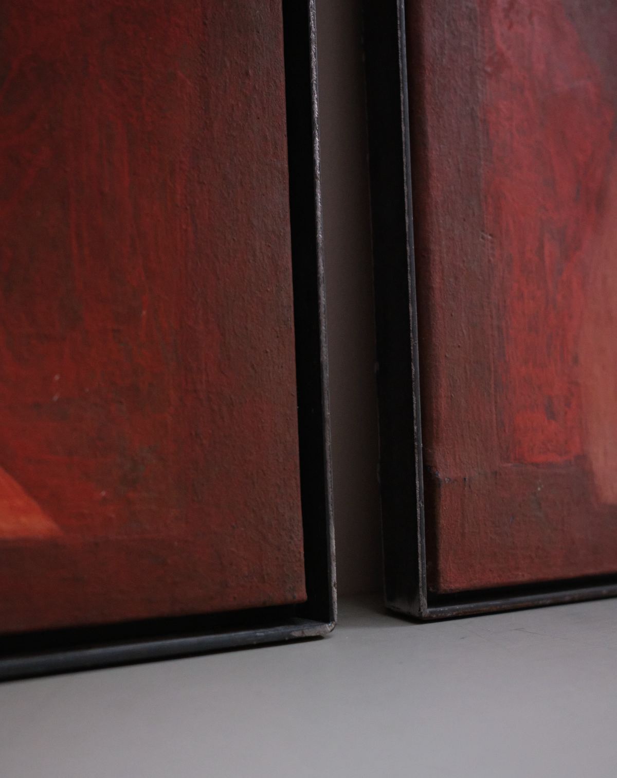 A Pair Of Abstract Paintings Oil on Canvas