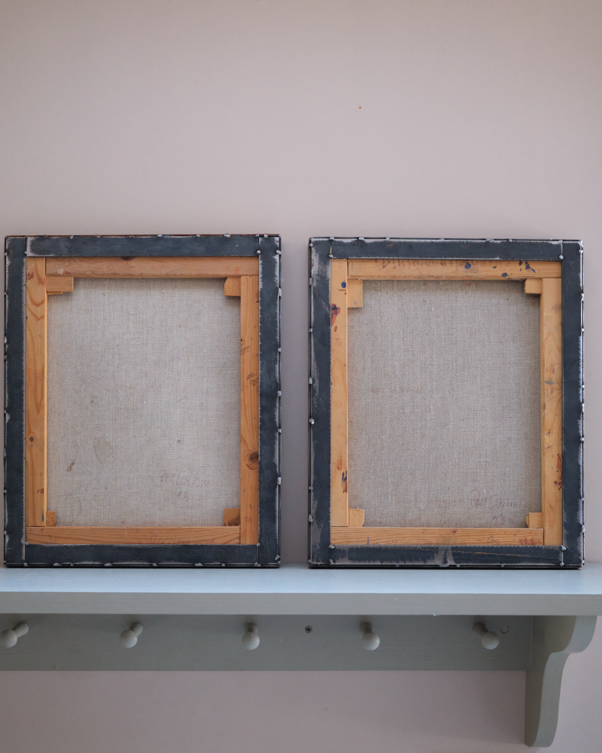 A Pair Of Abstract Paintings Oil on Canvas