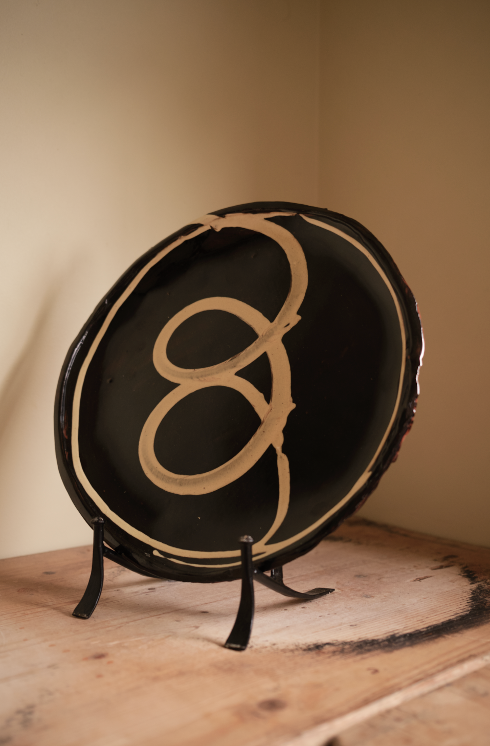 DYLAN BOWEN slip decorated earthenware plate