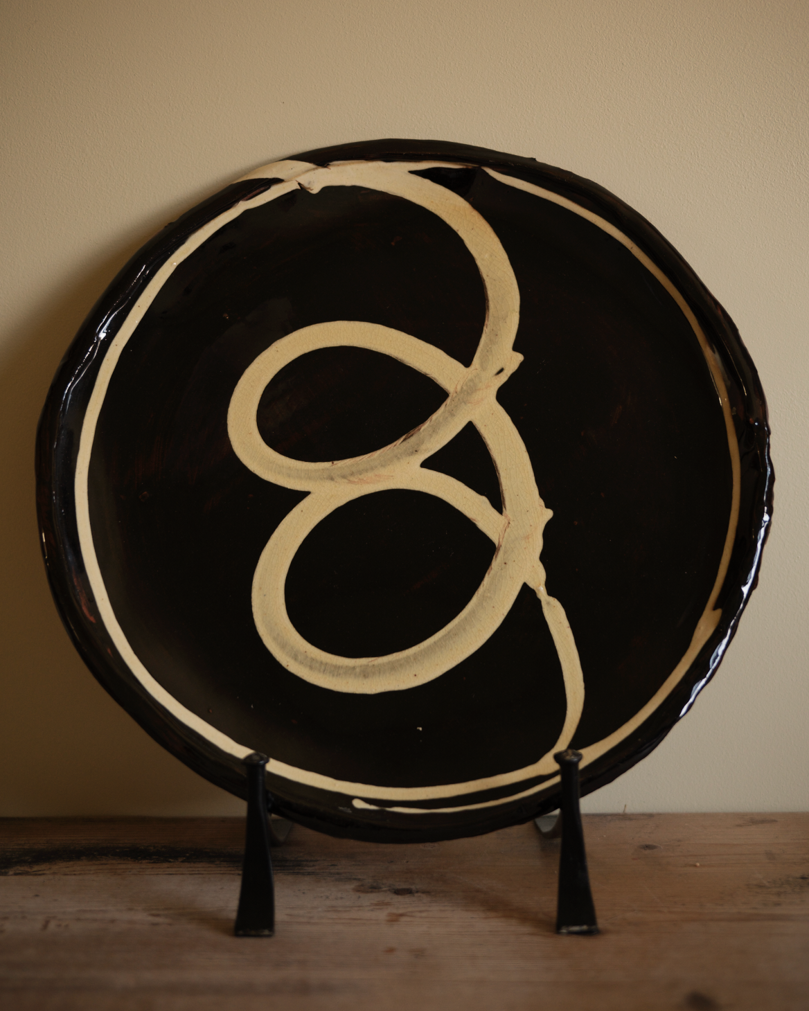 DYLAN BOWEN slip decorated earthenware plate