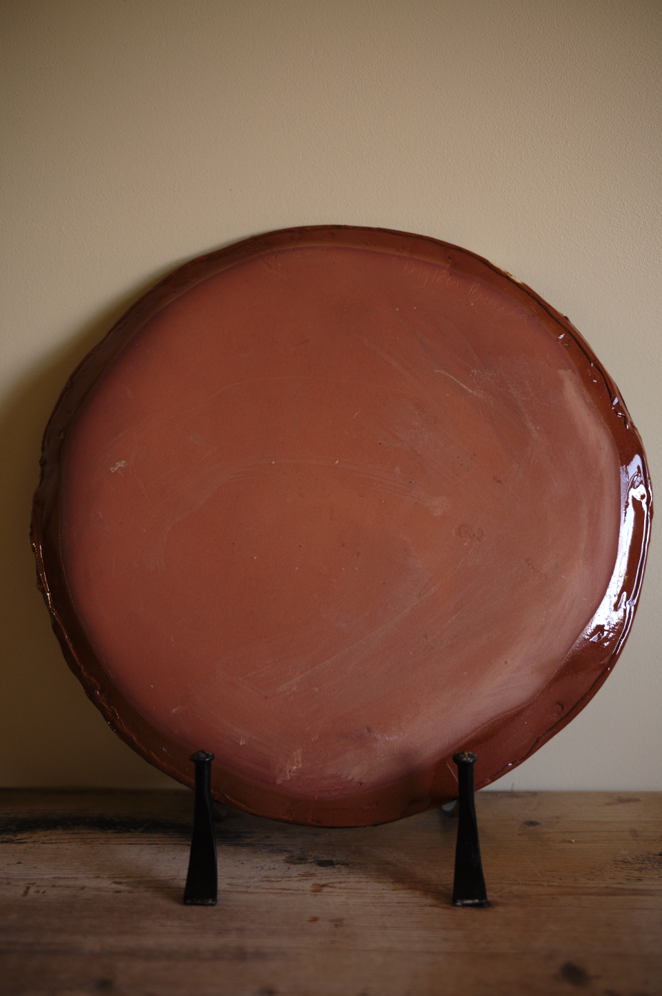 DYLAN BOWEN slip decorated earthenware plate