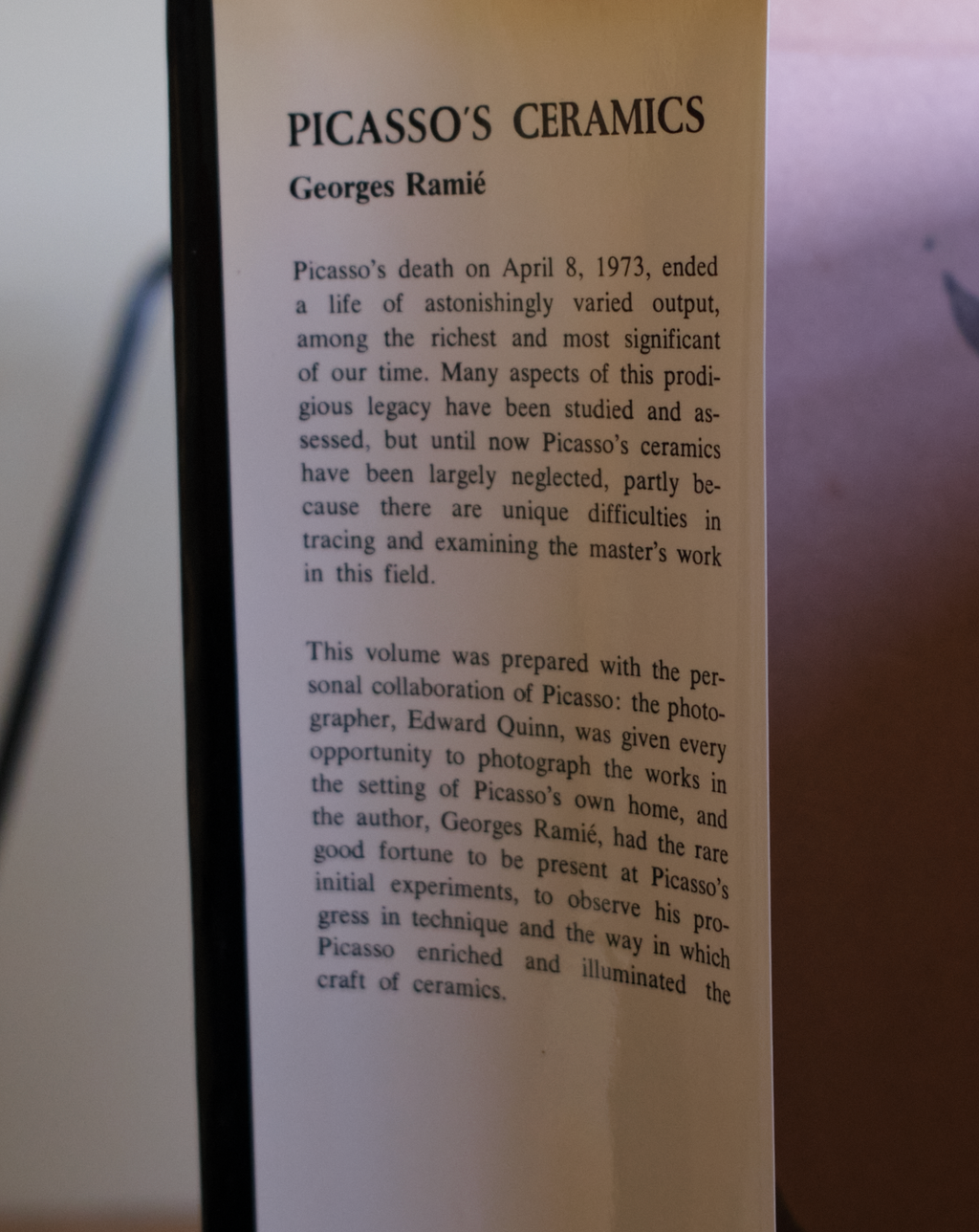 Picasso Ceramics book